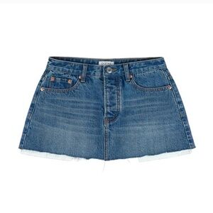 Parke Blue Denim Mini Skirt